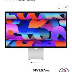 Apple - Studio Display - Nano-texture glass - Tilt- and height-adjustable stand - Silver