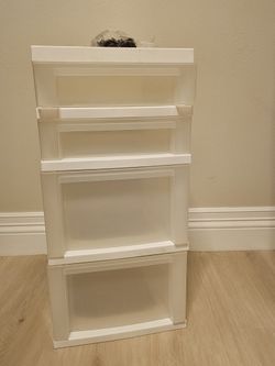 4-Iris Drawer Plastic Storage Unit