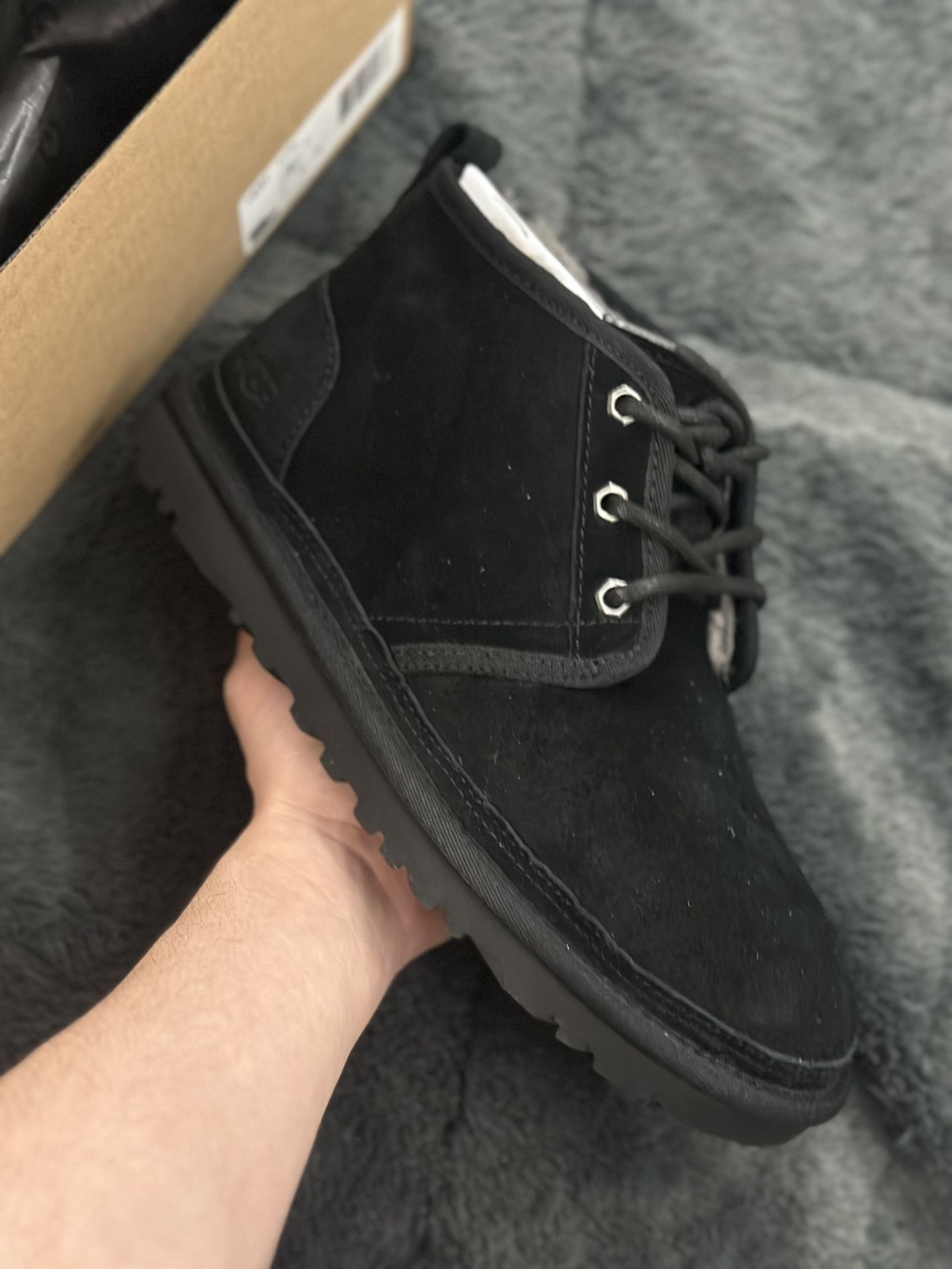 Men Uggs Black Suede Neumel 