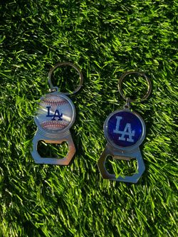 La dodgers bottle opener key chains