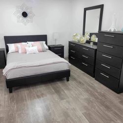 Brand New Queen Bedroom Set / Juego de Cuarto Queen Nuevo a Estrenar … Fast 🚚