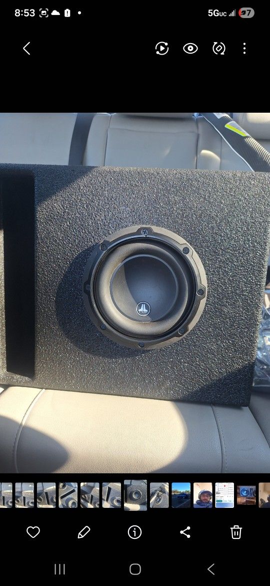 2  JL Audio W3 6.5 Inch Sub 