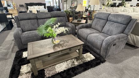 2 PC RECLINER SOFA AND LOVESEAT