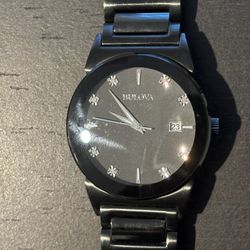 BULOVA  MEN'S DIAMOND ACCENT WATCH