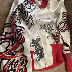 Jazzie-light windbreaker new--$9.never ever used! Size Large