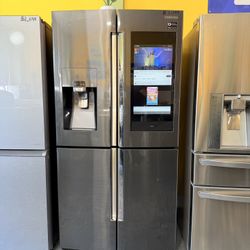Samsung Smart Refrigerator With Table No Credit Needed 