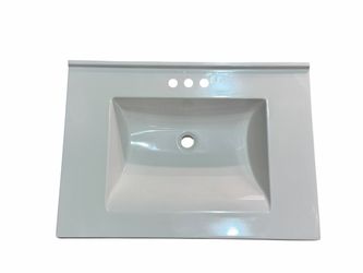 Glacier Bay 31” Vanity Top Sink White Cultured Marble - New Open Box