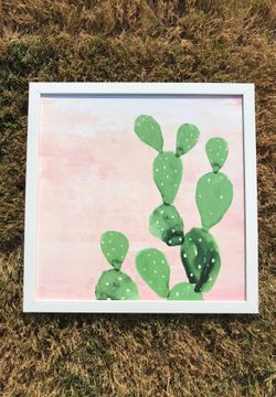 cactus picture 17.5 in X 17.5 in