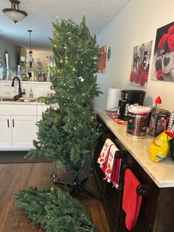 12’ foot prelit Christmas tree
