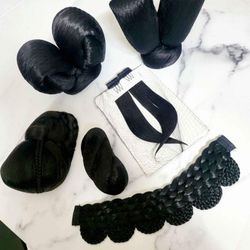Bundle Of 6pc Chinese Wig Extenstion For Hanfu/qipao/cosplay