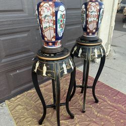 Vintage Mother of Pearl Plant Stands $167 Each