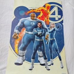 34 X 22.5 INCH FANTASTIC 4 POSTER
