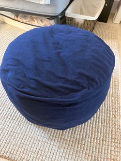 OTTOMAN blue memory foam