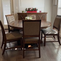 Windville Dining Set with Server for Sale in Burleson TX OfferUp