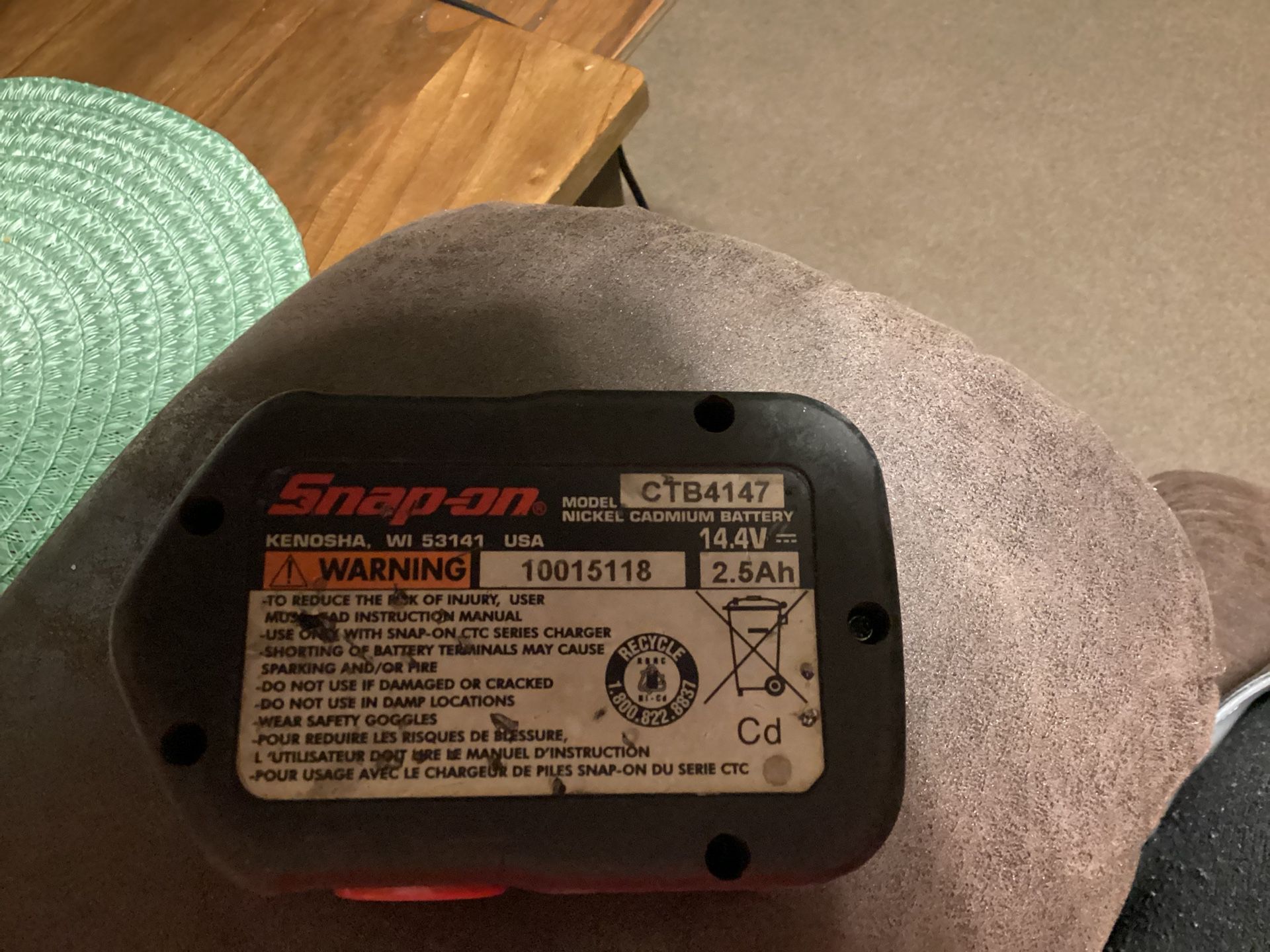Rebuilt Snap-on CTB-4147 14.4v 4.8Ah Battery