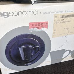 Dark blue set new plates