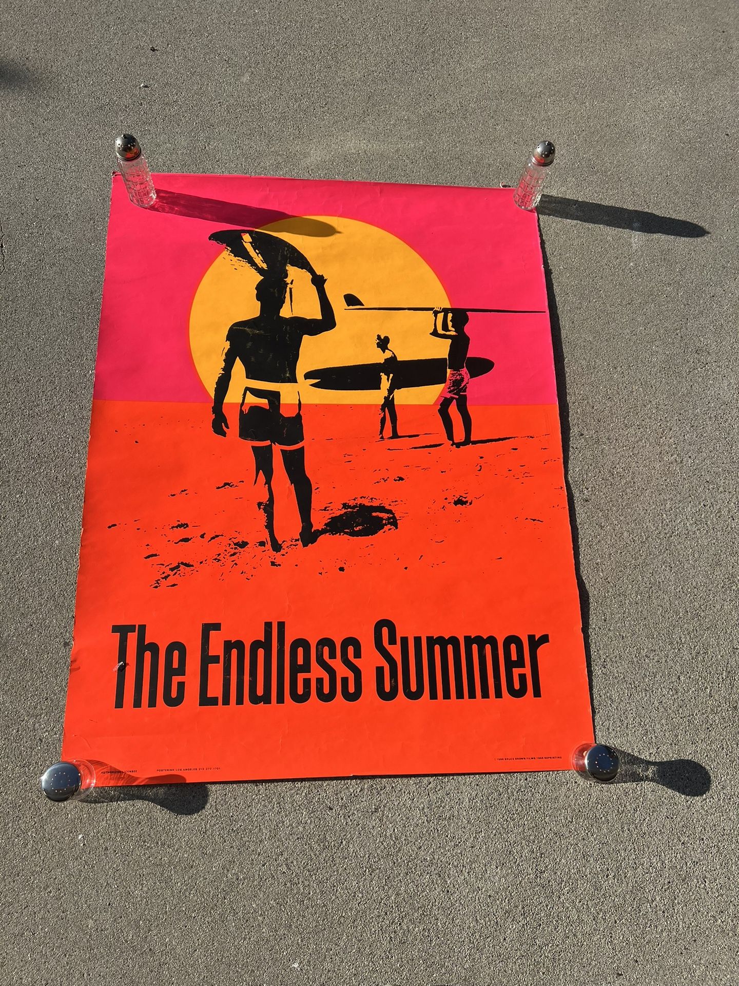 Vintage Surfing Large Endless Summer Poster Surfboard!