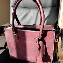 Leather Work Tote