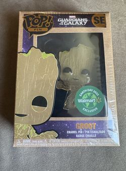 Funko Pop Pin Marvel Guardians Of The Galaxy #SE Groot Walmart Exclusive