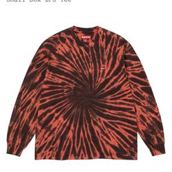 Supreme small box logo long sleeve shirt tie dyed