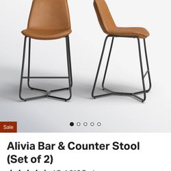 New Counter Faux Leather Stools