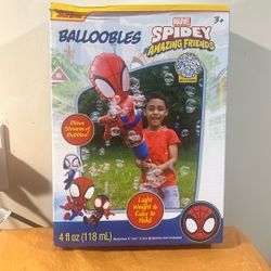 Marvel Spidey Blows Stream of Bubbles