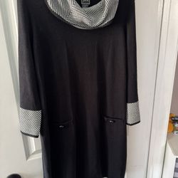 Black Sweater Dress - Size Large 