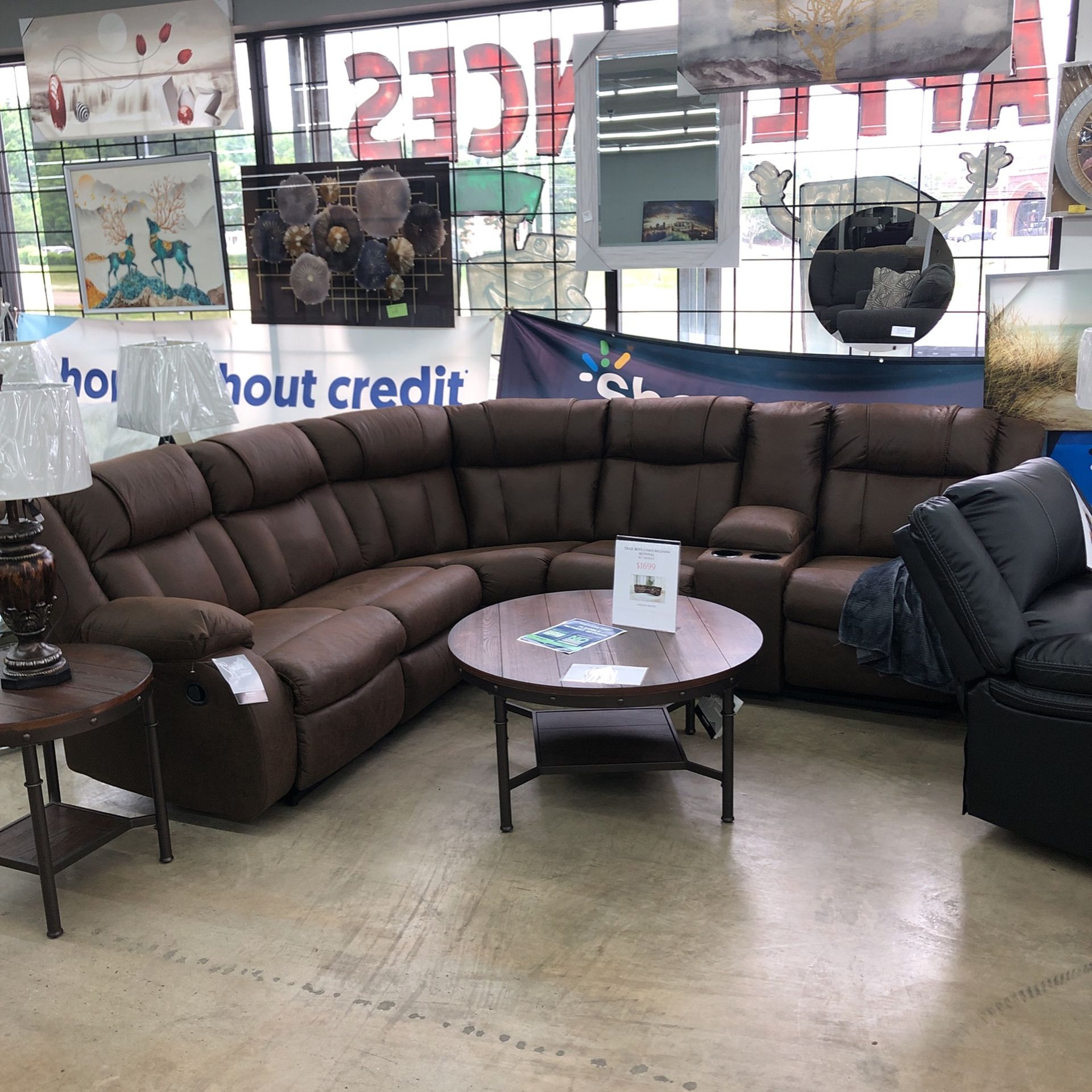 Trail Boys Recliner Sectional By Ashley