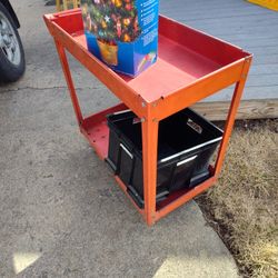metal Cart. Great For Working In Garage!