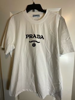Prada Milano Embroidered Logo T-Shirt