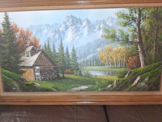 Painting  55by 31 mint condition