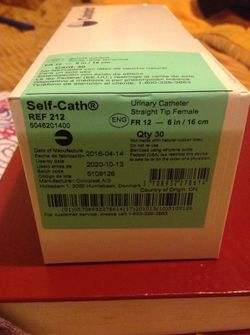 Coloplast straight tip female 6" Self catheter