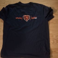 Men's Nike Navy Chicago Bears Horizontal Lockup Legend Performance T-Shirt 2xl