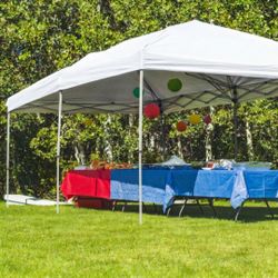 10 x 20 FT Portable Pop-Up Canopy Tent for Outdoor Markets - White 10x20 FT