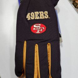 BRAND NEW ARIS ISOTONER WINTER GLOVES * SAN FRANCISCO 49ERS