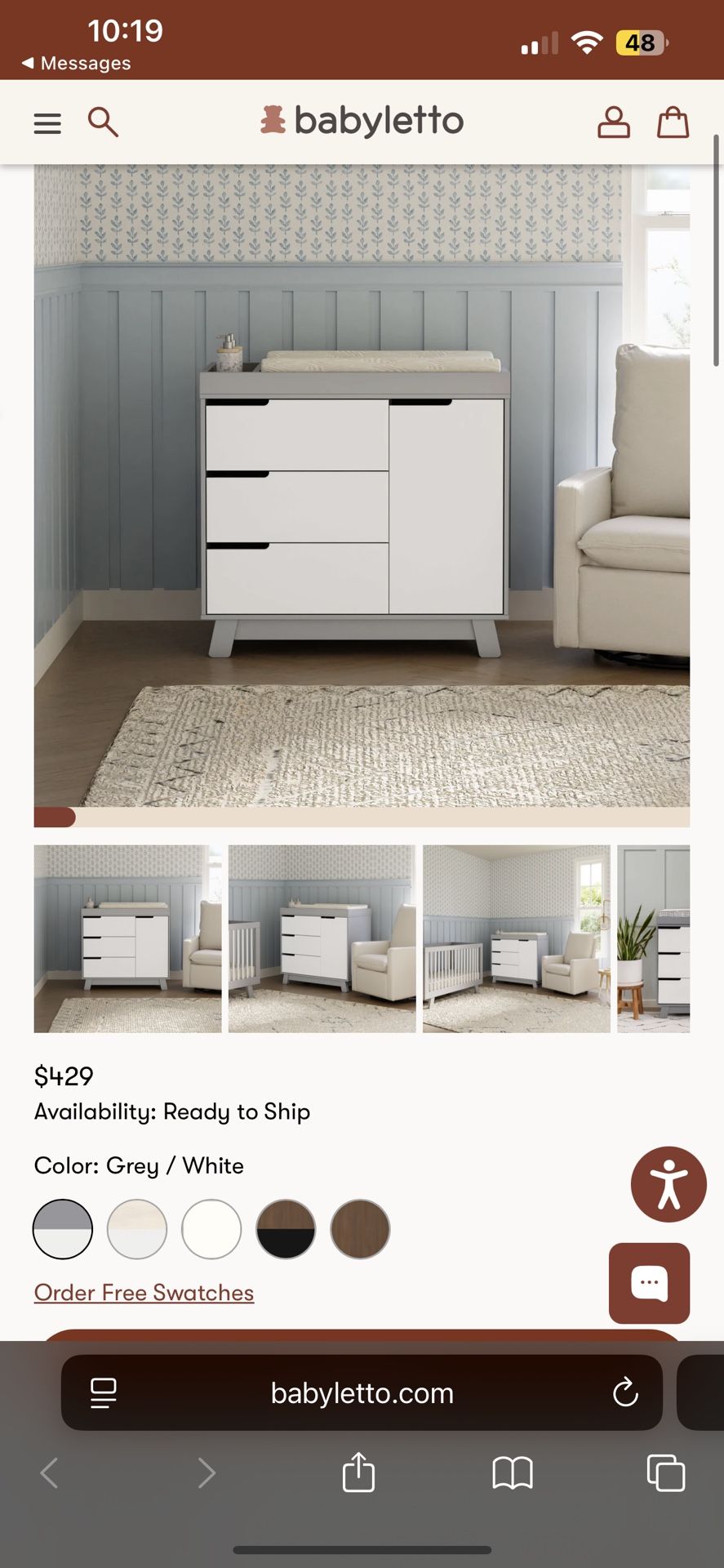 Baby Dresser / Changing Table