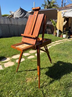 Wooden French Easel with Storage Drawer