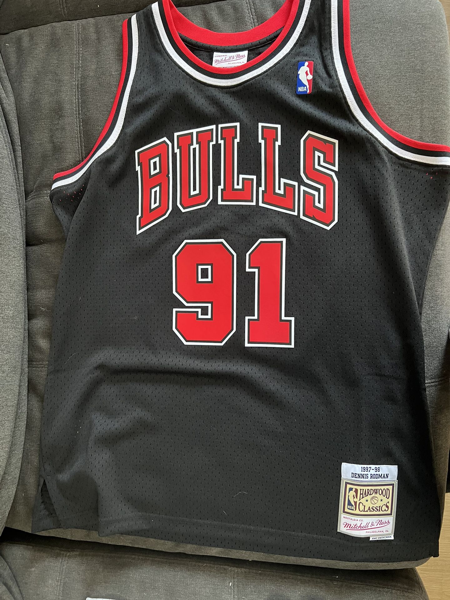 Chicago Bulls Dennis Rodman 1997-98 Hardwood Classics Alernate