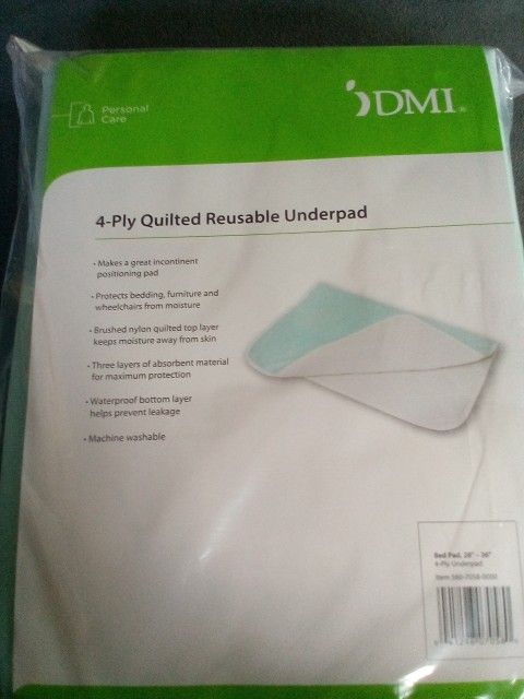 4 Ply Quilted Reusable Underpad 28"-36"