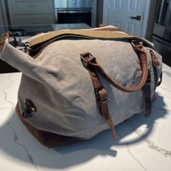 SZone canvas And leather Travel Bag