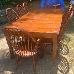 Antique Dining Table Set
