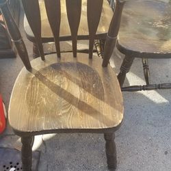 3 Solid Wood CHAIRS