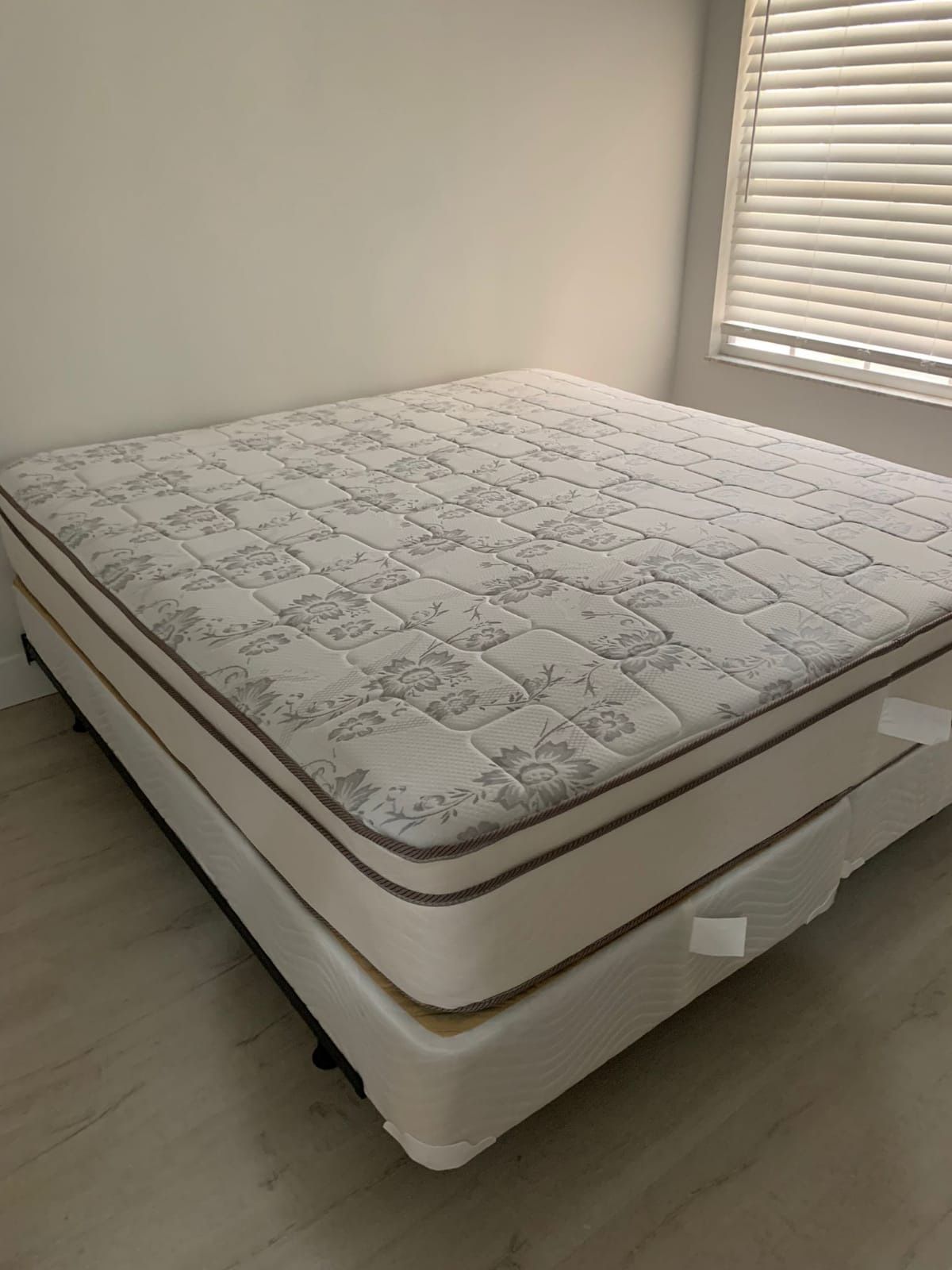 New King Mattress And Box Springs Bed Frame Is Not Included 
