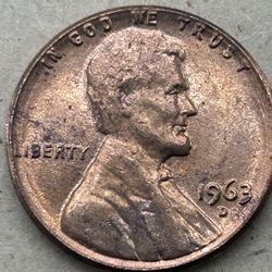 1963 D Penny (great Condition ) 