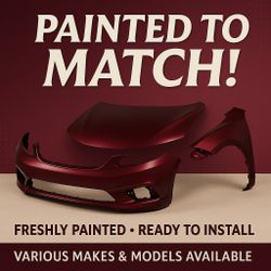 Painted Bumper / Hood / Fender – Color Matched – Like New