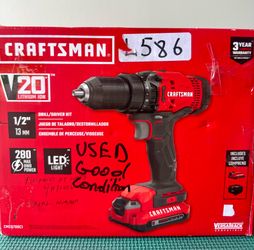 CRAFTSMAN V20 20V Max 1/2” Cordless Drill Kit