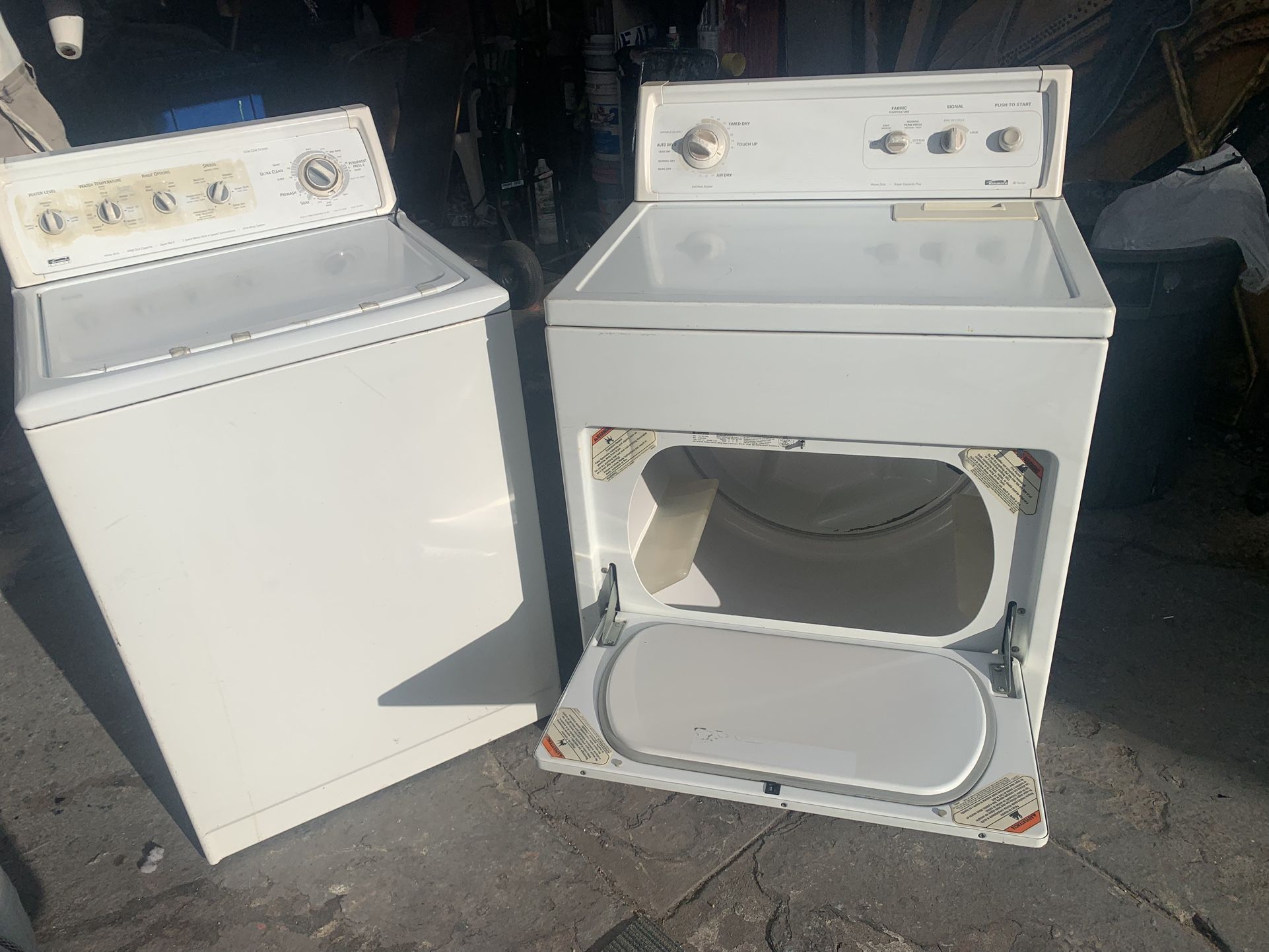 Kenmore washer and dryer