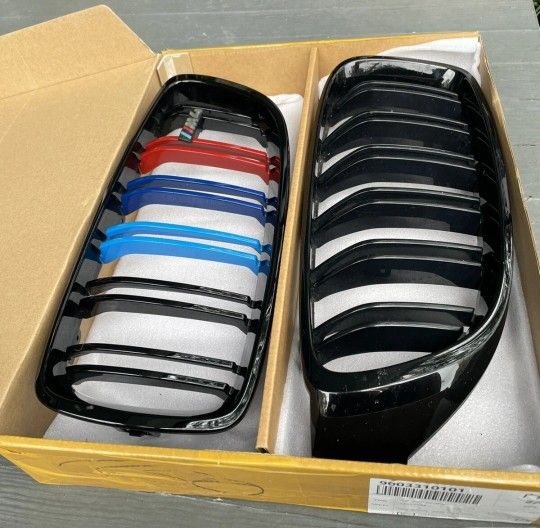 Kidney Grille Double Slat M4 Sport Style Grill Compatible for BMW 2013-2018 Compatible With BMW 425i 430i 440i 435i.