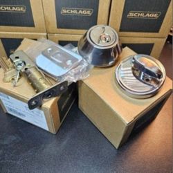 Schlage Deadbolt JD60625 Satin Nickel Single Cylinder. Security Lock.
*
Each one at $5, I have 11 locks left, if you buy them all, you left them at $4