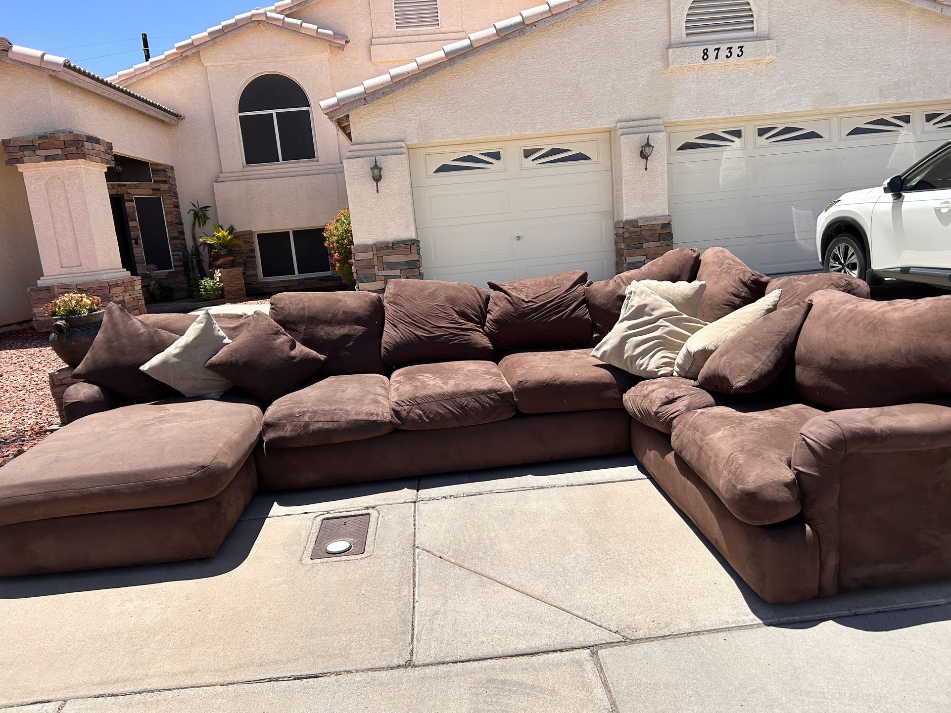 Sectional Sofa Couch $250 Dog In House. Small Ripped In Shasse